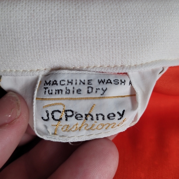 VTG 50's/60's Red/White Micro Dot Rockabilly Pinup Retro Midi Dress Women's M - Picture 10 of 14